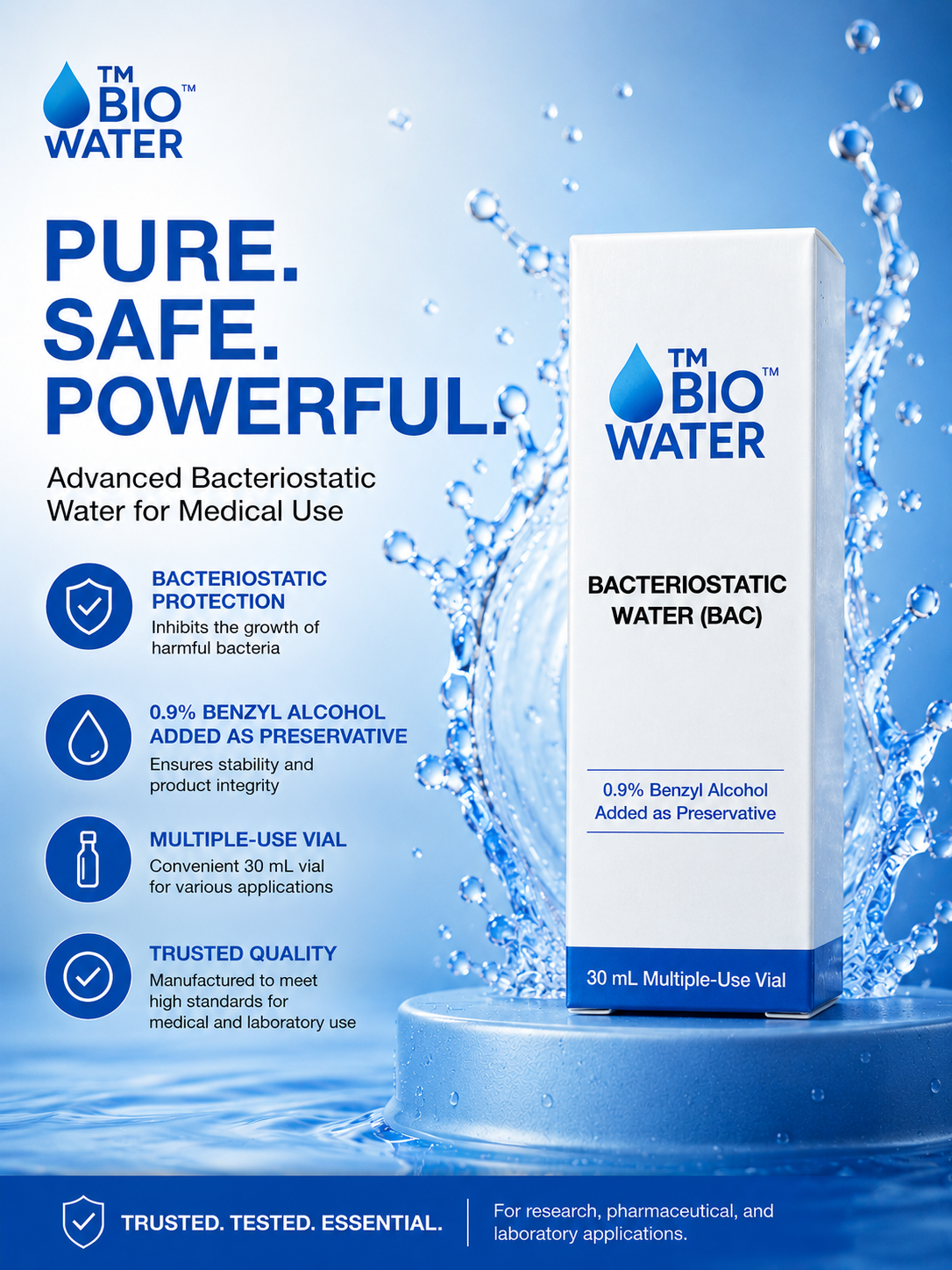 how long is bac water good for after opening Reconstitution — 30 mL Vial – Pure-Bac b12 low blood pressure Order High Potency Vitamin Quantity:50